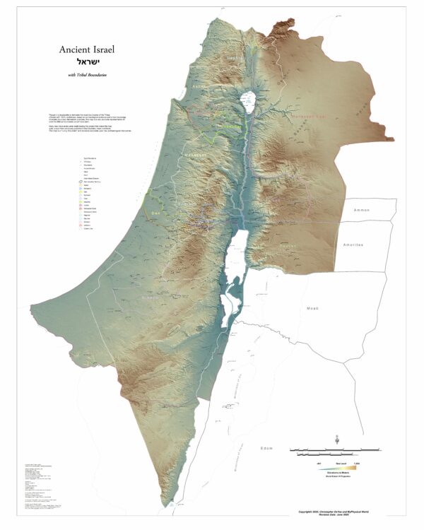 Ancient Israel Tribe Map