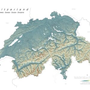Switzerland Topographic Map
